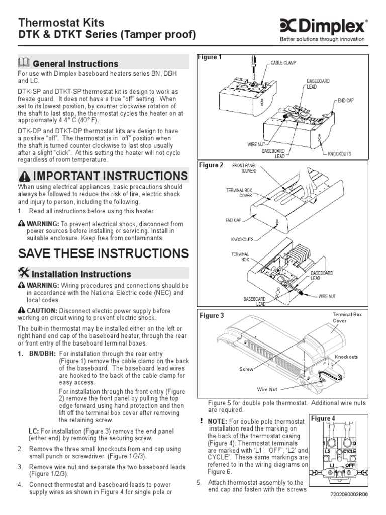 wiring diagram baseboard heater thermostat