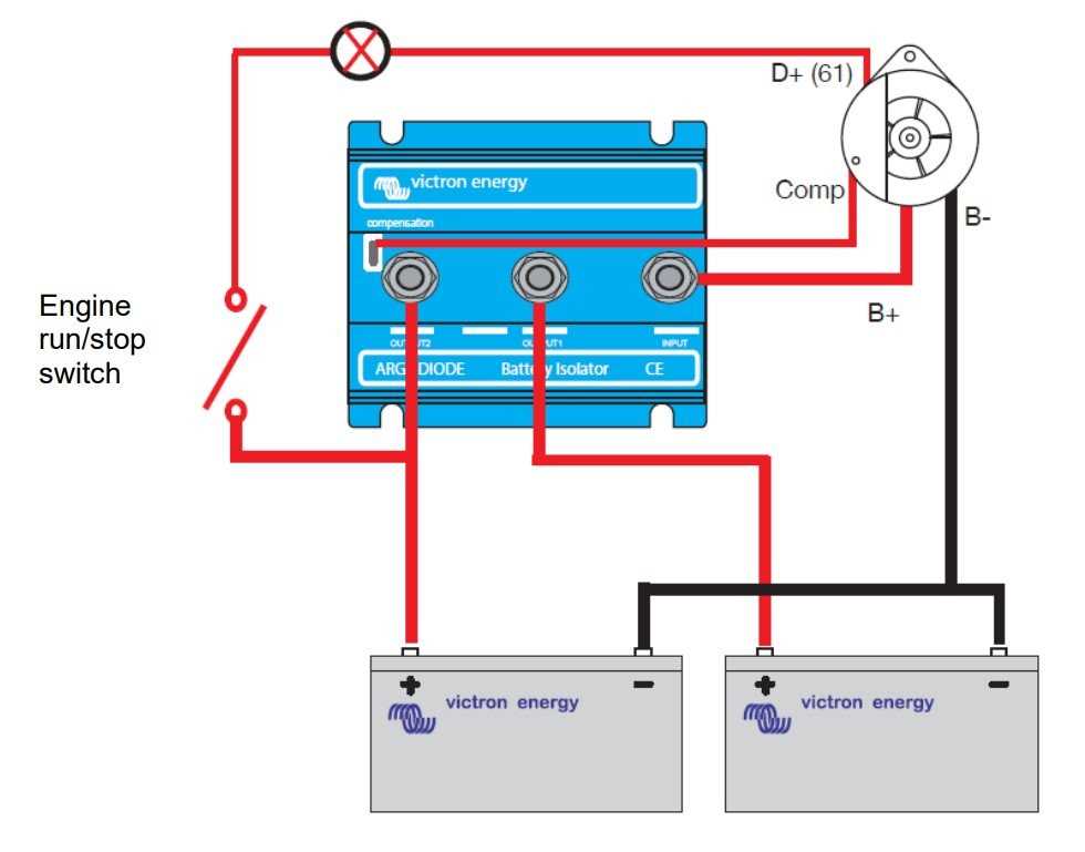 wiring diagram battery isolator