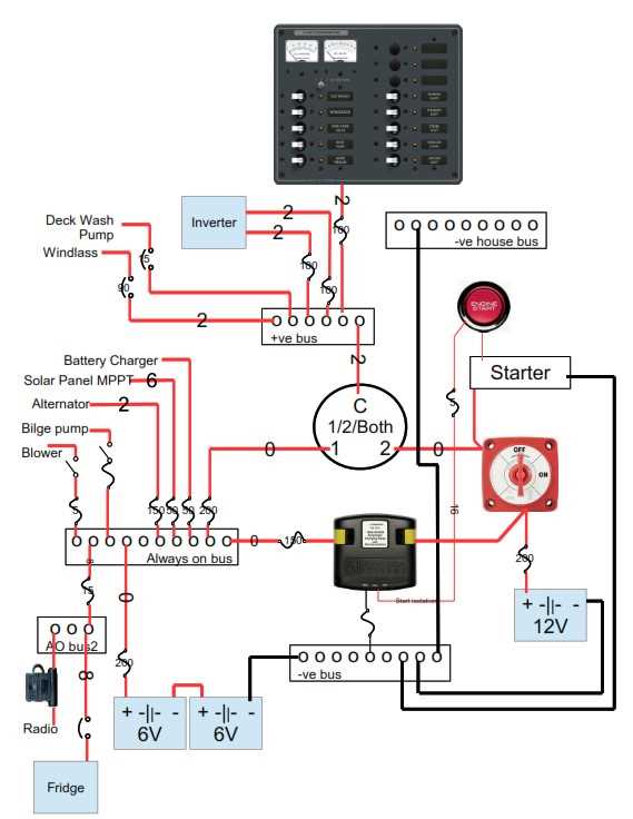 wiring diagram battery isolator