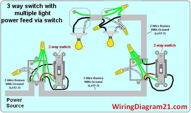 wiring diagram for 3 way switch