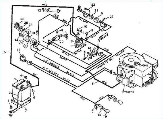 wiring diagram for craftsman lt1000