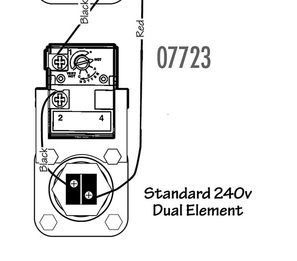 wiring diagram for dual element water heater