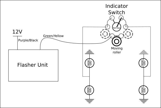 wiring diagram for flasher relay