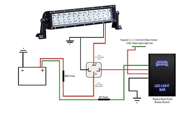 wiring diagram for light bar