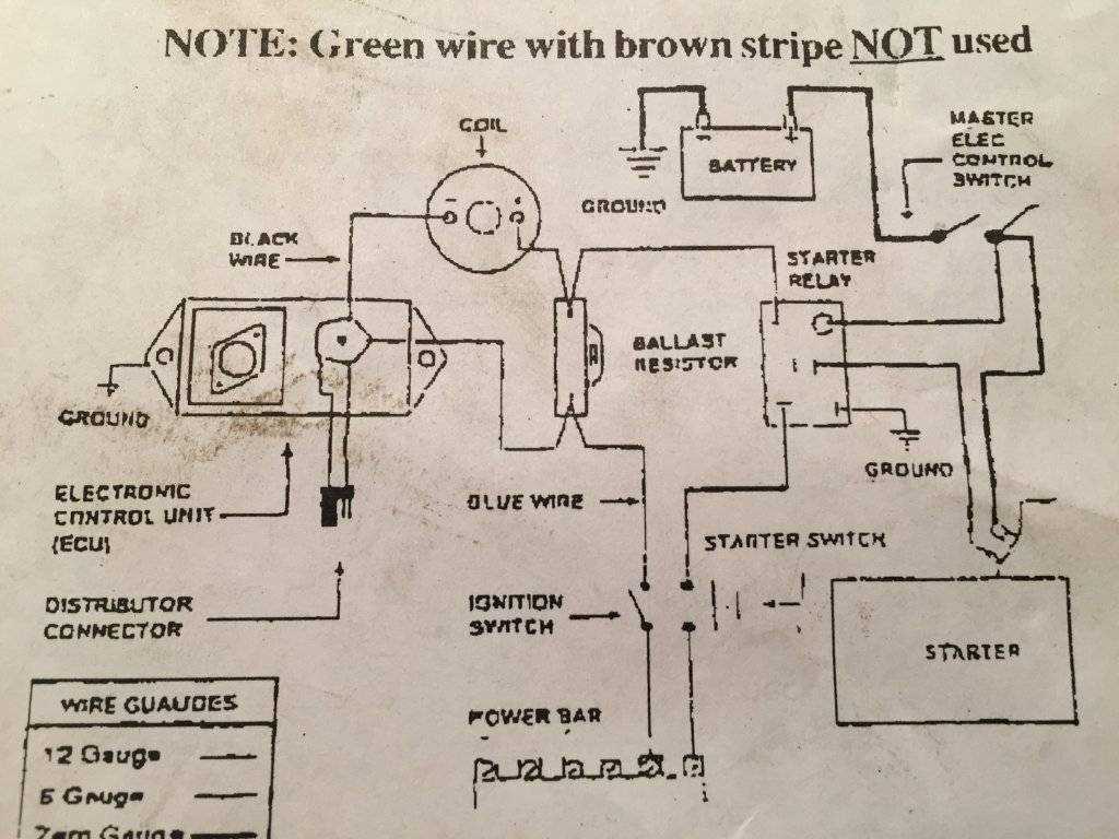 wiring diagram for points ignition