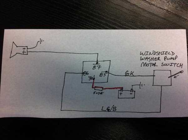 wiring diagram for relay for air horn