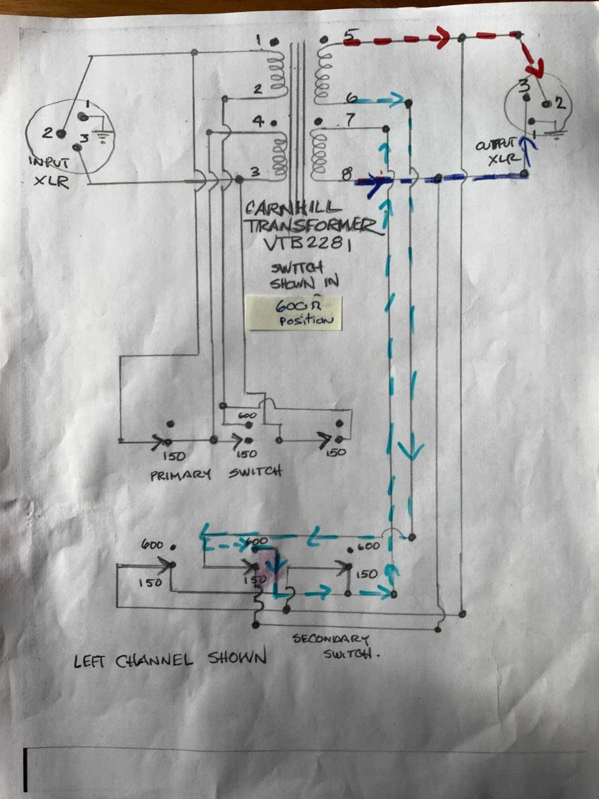wiring diagram for transformer