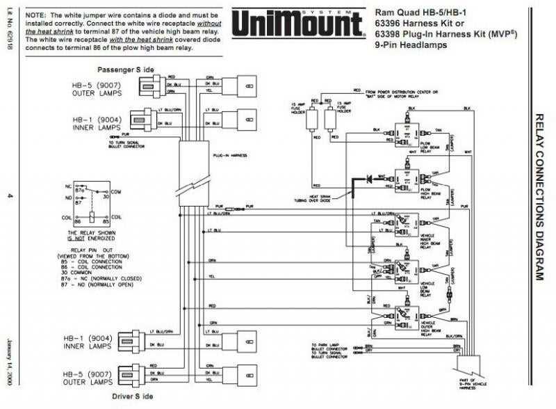 wiring diagram for western unimount plow