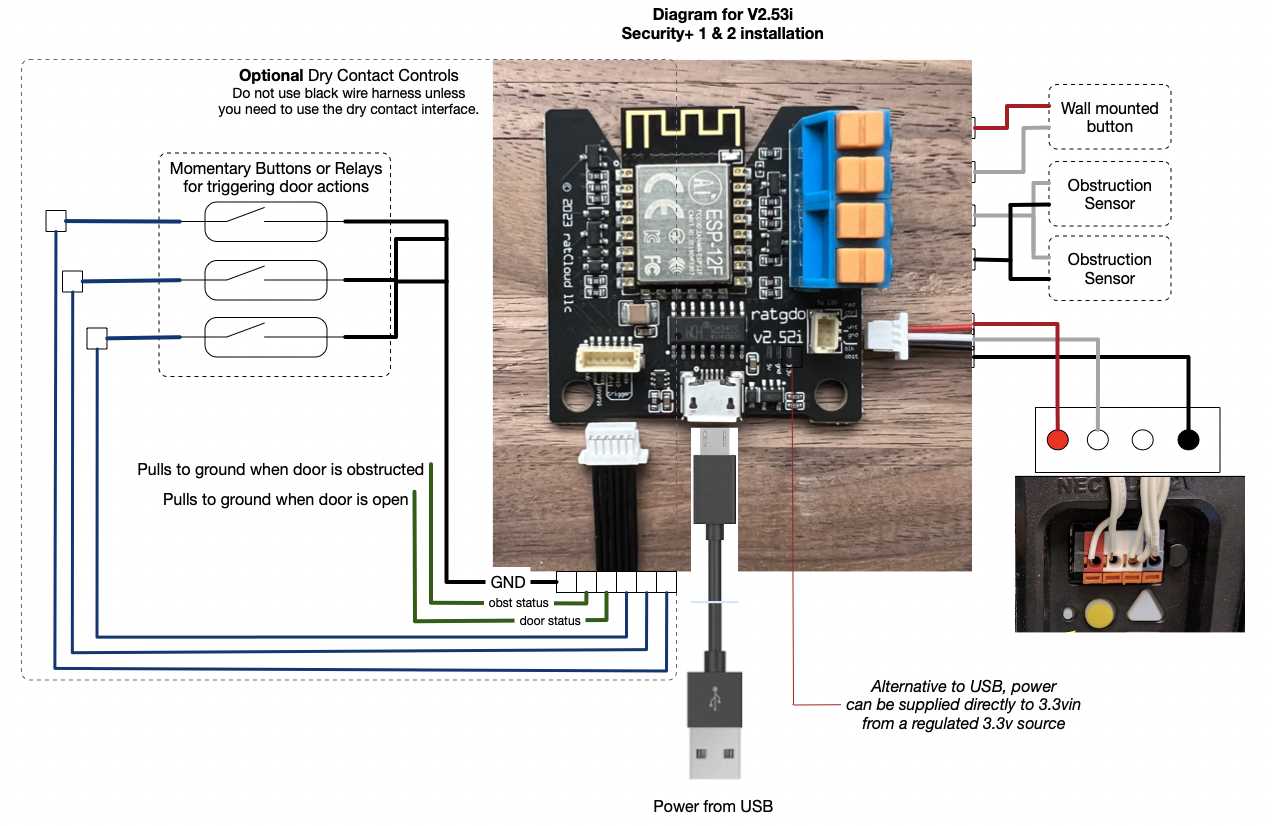 wiring diagram liftmaster garage door opener