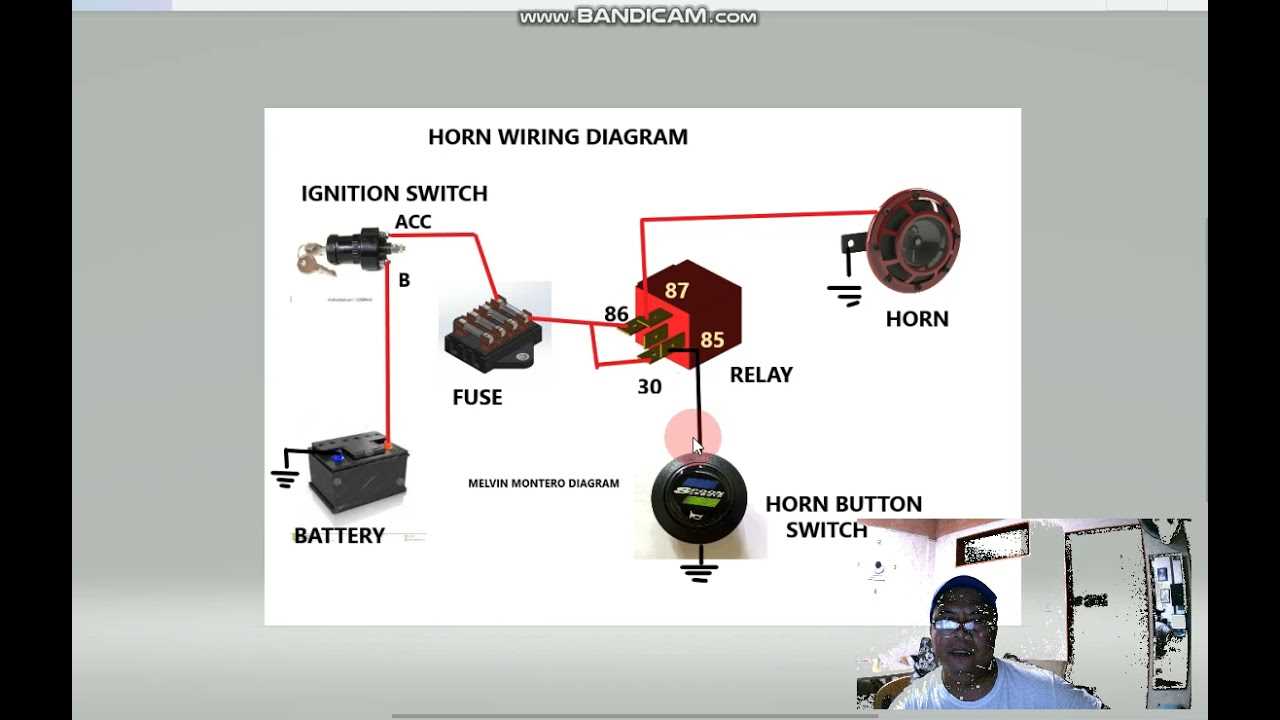 wiring diagram of horn