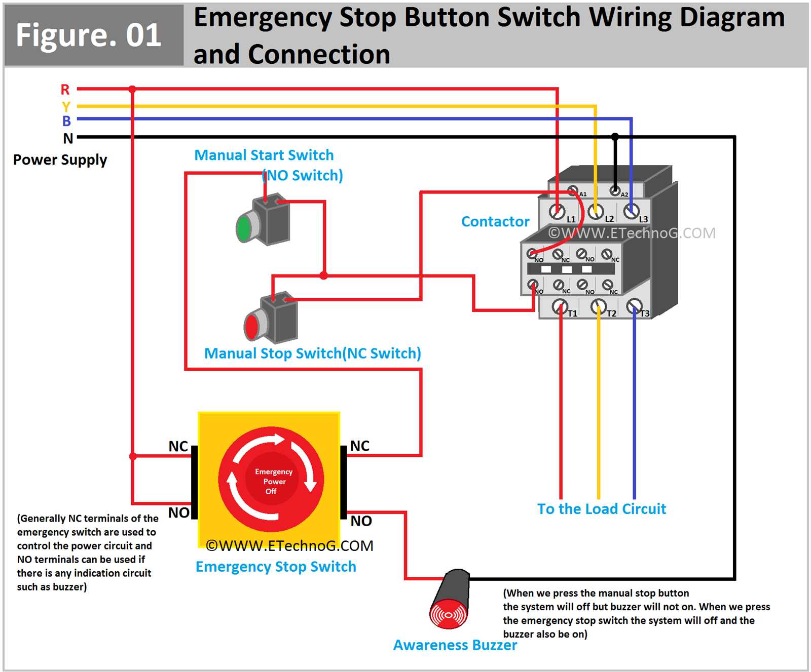 wiring diagram on off switch