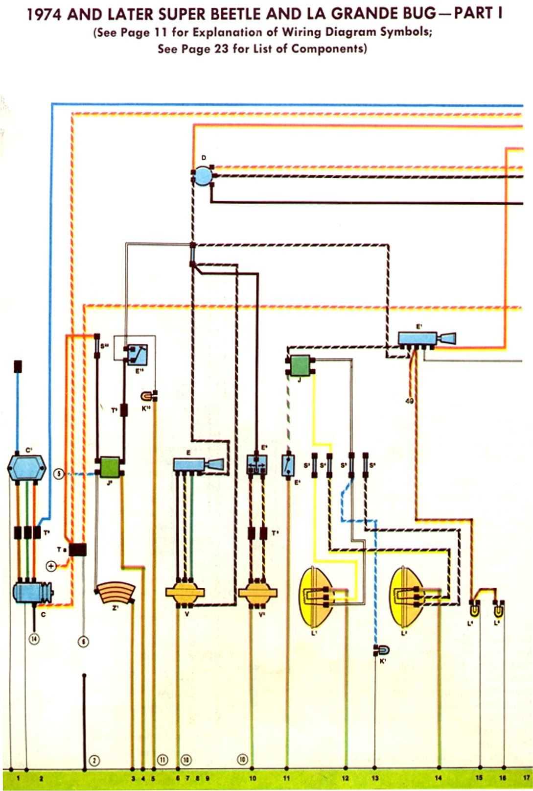 wiring diagram vw beetle