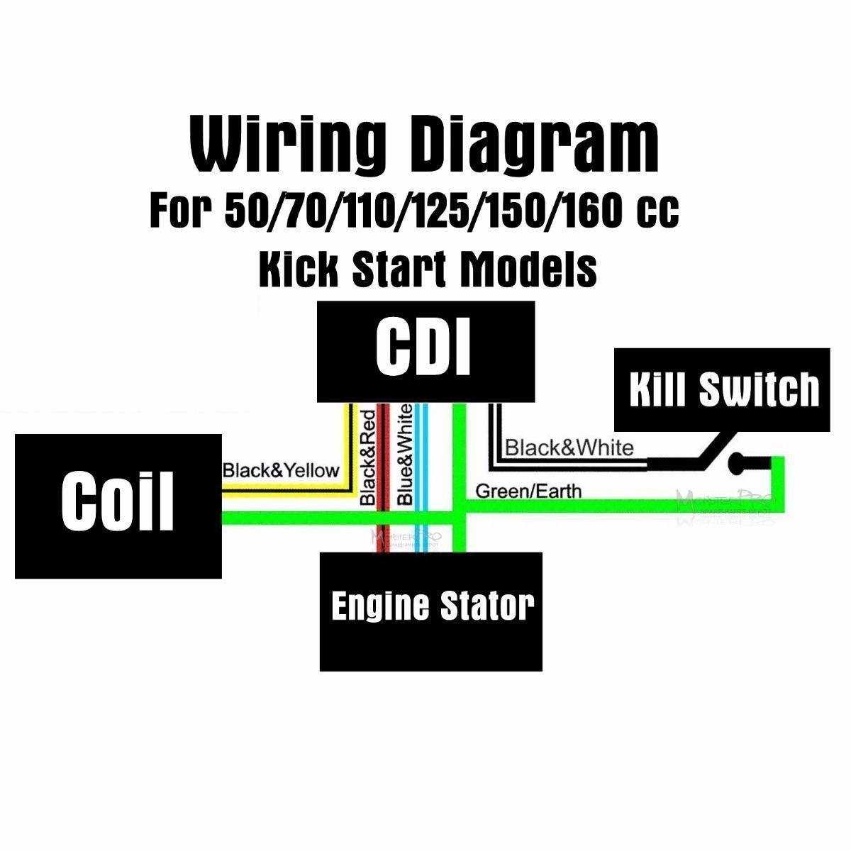 without battery pit bike kick start only wiring diagram