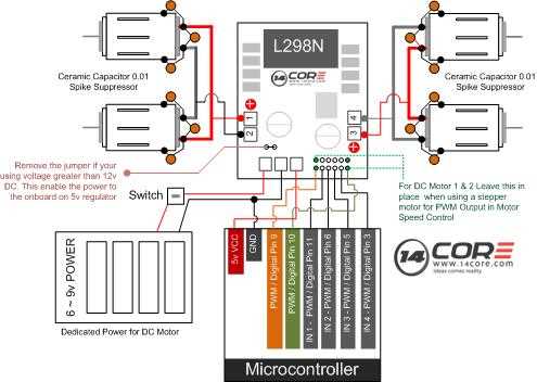 wiring diagram for dc motor