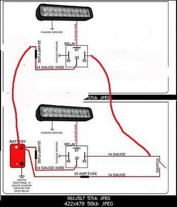 led light bar relay wiring diagram