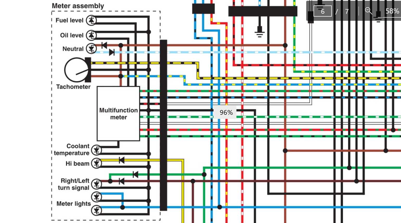 yamaha tachometer wiring diagram