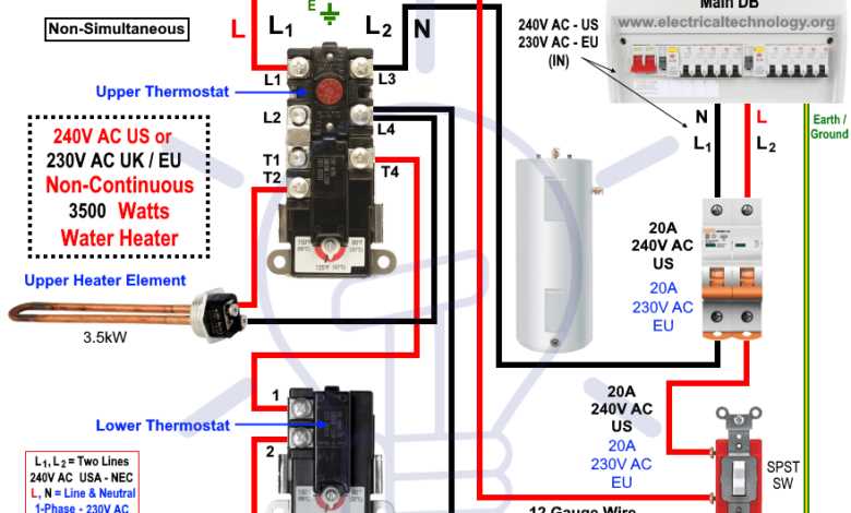 240v thermostat wiring diagram
