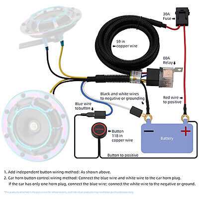 12v train horn wiring diagram