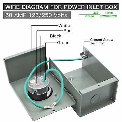 50 amp generator inlet box wiring diagram