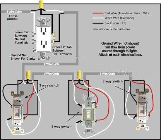 wiring diagram switched outlet