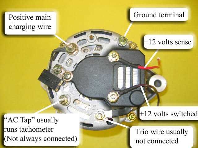 mercruiser 5.7 alternator wiring diagram