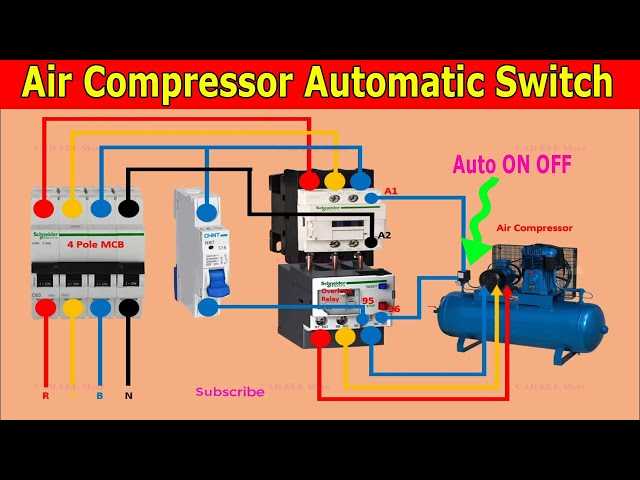 three phase 3 phase air compressor pressure switch wiring diagram